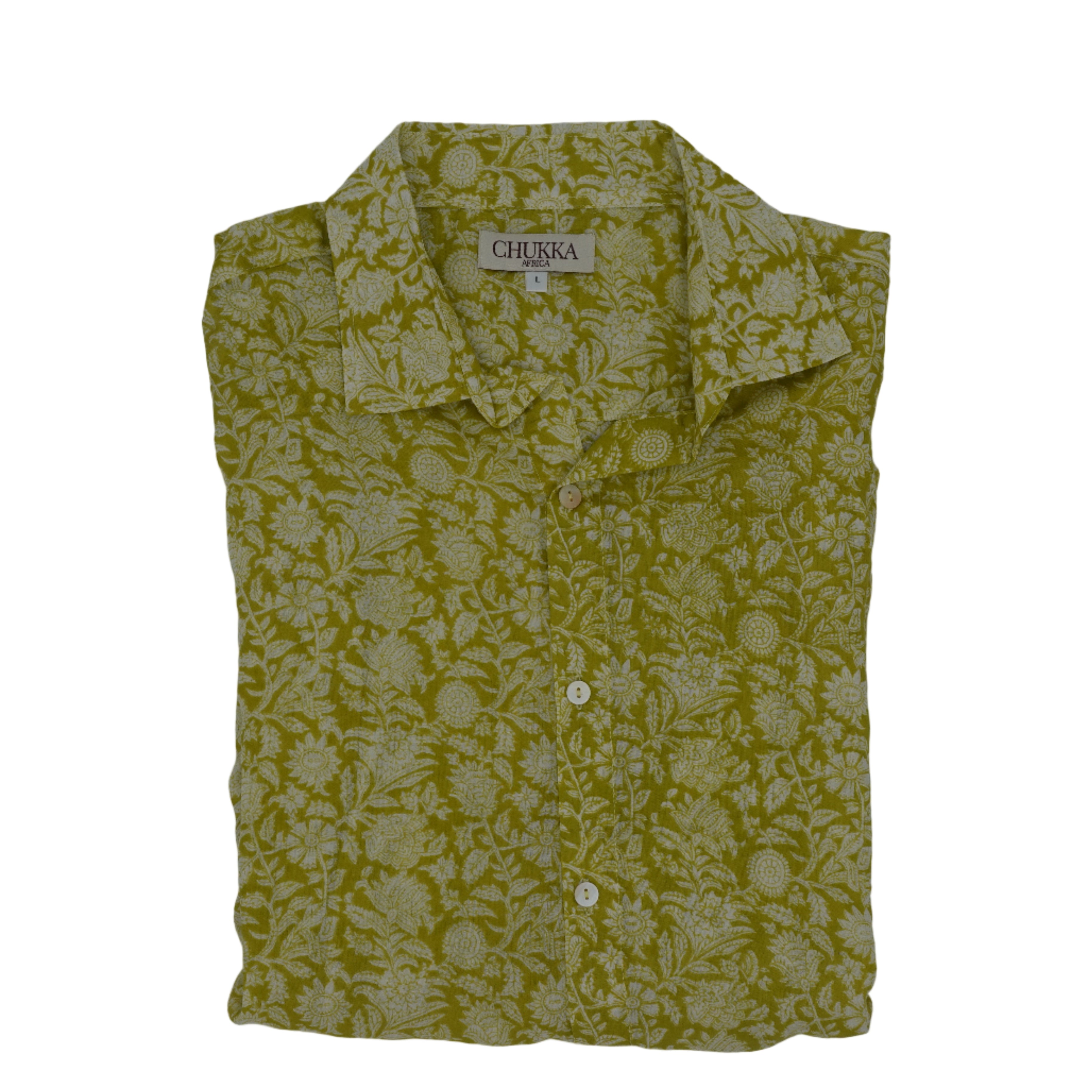 CHUKKA Shirt - Light Green Floral