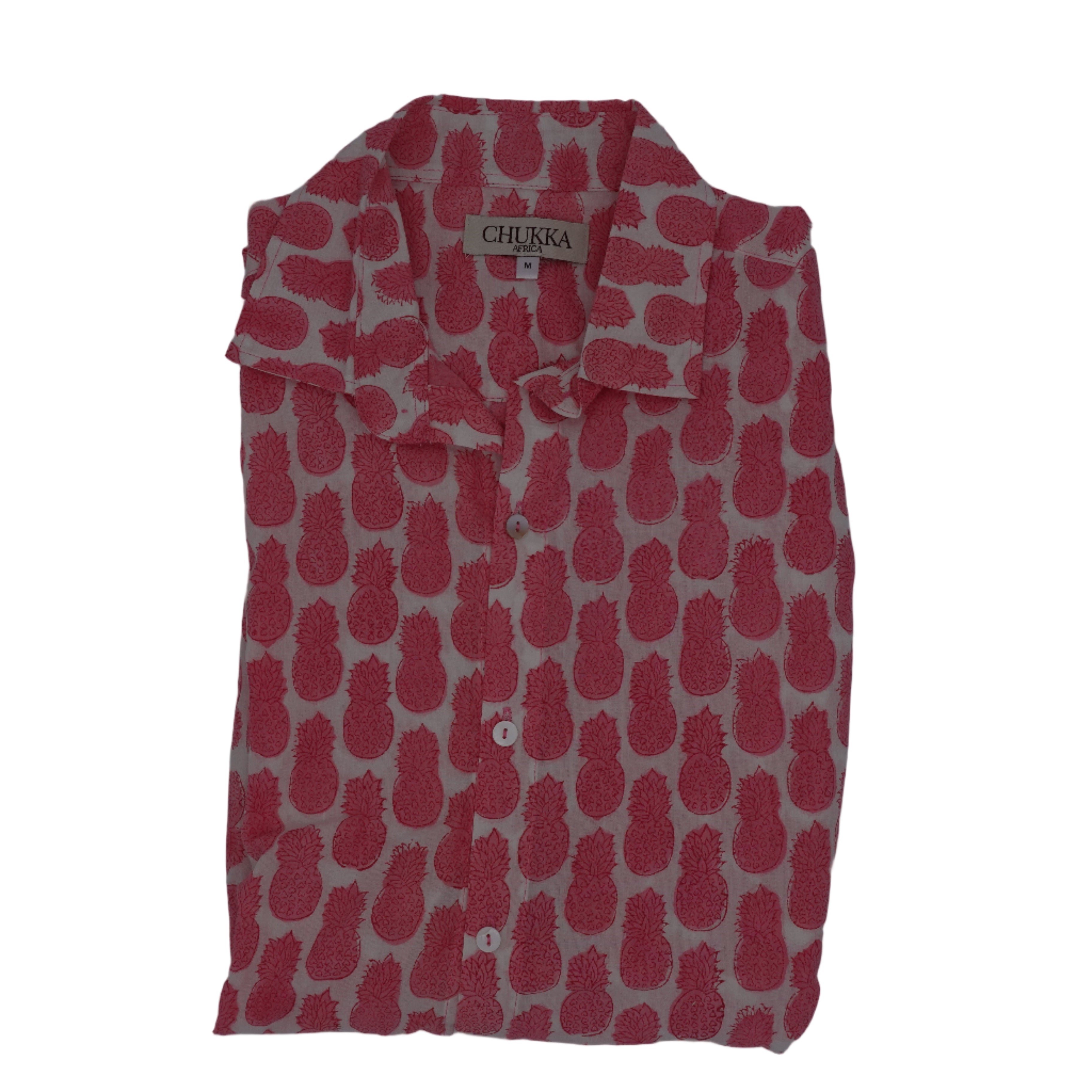 CHUKKA Shirt - Pink Pineapples